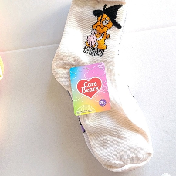 Care Bears Shoes - NEW Care Bears Pumpkin Witch Hat  Halloween‎ 3 Pairs Socks Shoe Size 4-10 Womens